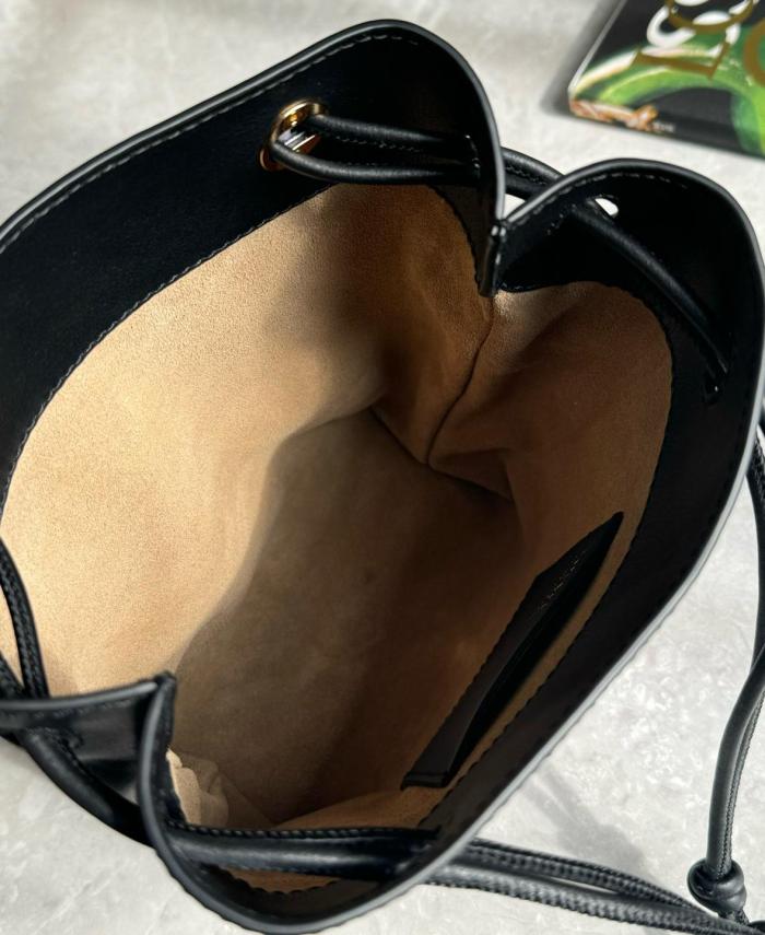 LOEWE Smooth Calfskin Crossbody Bag, Shoulder Bag Women's Black CANBSPPX01-1100 size size 17*7*21.5 cm