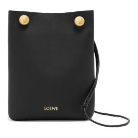 LOEWE Smooth Calfskin Crossbody Bag, Shoulder Bag Women's Black CANBSPPX01-1100 size size 17*7*21.5 cm