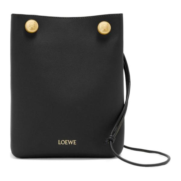 LOEWE Smooth Calfskin Crossbody Bag, Shoulder Bag Women's Black CANBSPPX01-1100 size size 17*7*21.5 cm