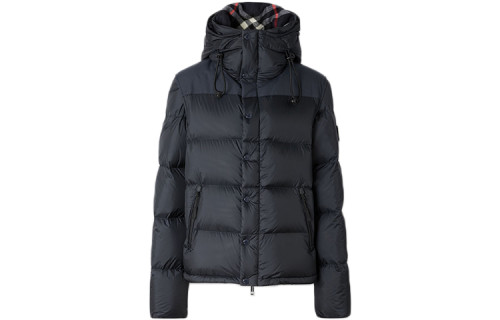 Burberry Men Classic Detachable Sleeve Hooded Down Jacket