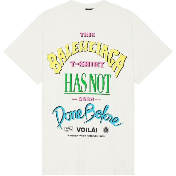 Balenciaga Graphic Printed Oversized T Shirt