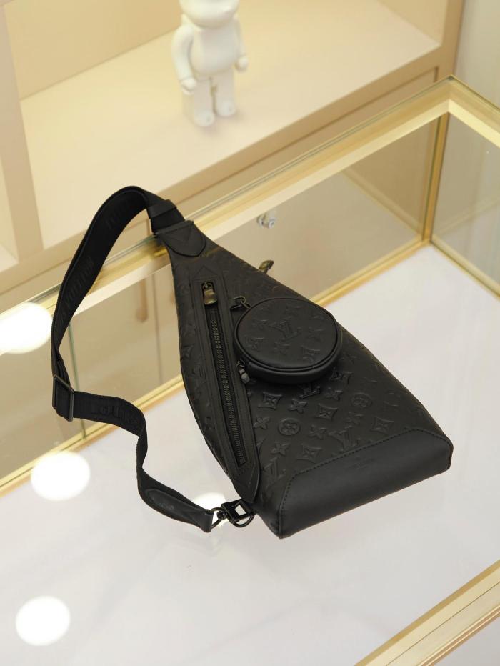 Louis Vuitton Duo Slingbag Monogram Shadow Leather M21890 size 20*6*42cm