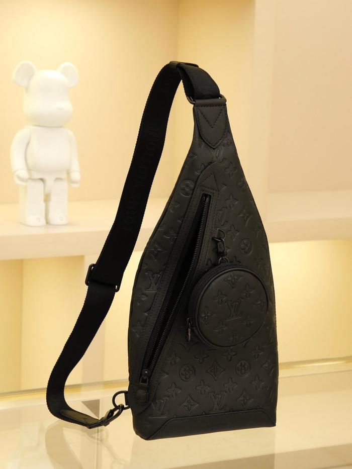 Louis Vuitton Duo Slingbag Monogram Shadow Leather M21890 size 20*6*42cm