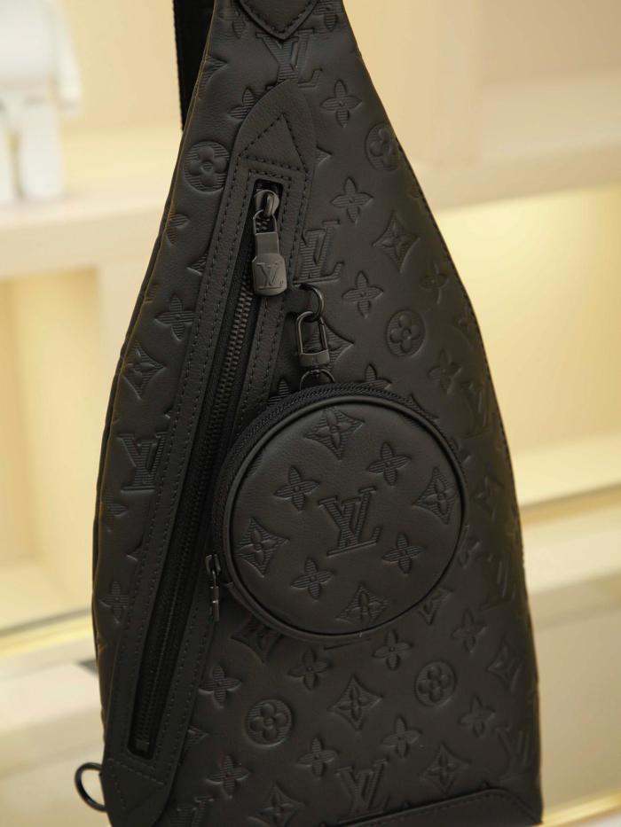 Louis Vuitton Duo Slingbag Monogram Shadow Leather M21890 size 20*6*42cm