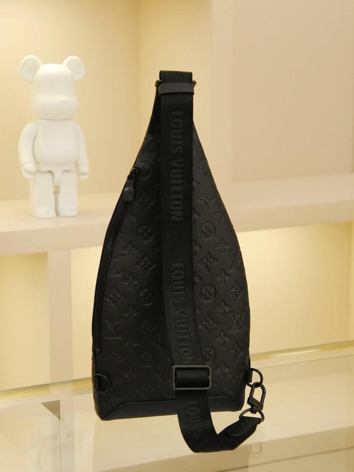 Louis Vuitton Duo Slingbag Monogram Shadow Leather M21890 size 20*6*42cm