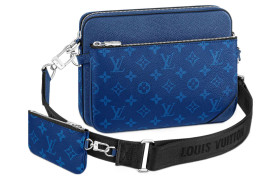 LOUIS VUITTON Trio Messenger Cobalt Blue M30848 size 25*7*18.5 cm