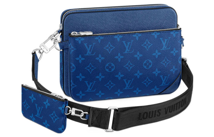 LOUIS VUITTON Trio Messenger Cobalt Blue M30848 size 25*7*18.5 cm