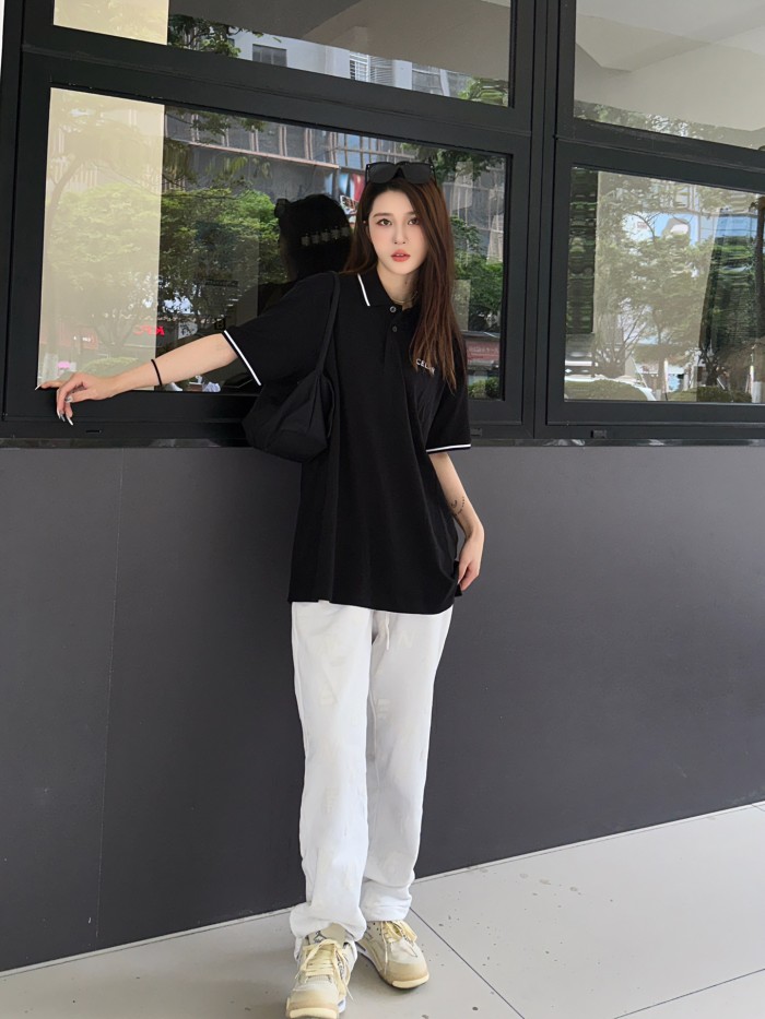 CELINE SS23 Polo Shirt Men's Black