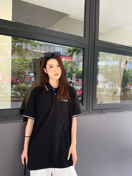 CELINE SS23 Polo Shirt Men's Black