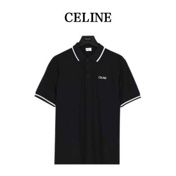 CELINE SS23 Polo Shirt Men's Black