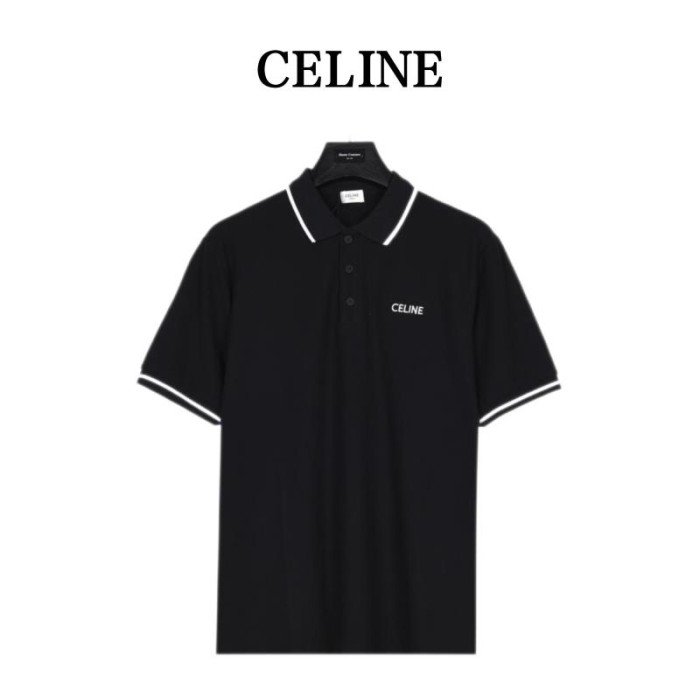 CELINE SS23 Polo Shirt Men's Black