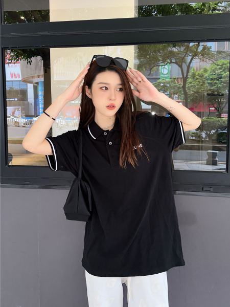 CELINE SS23 Polo Shirt Men's Black