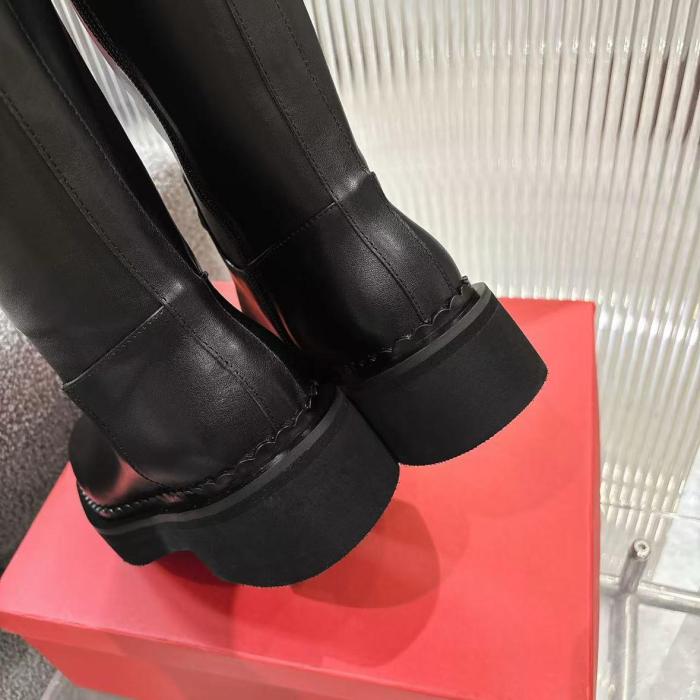 Valentino GARAVANI Knee high Boots Women's Black