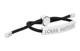 LOUIS VUITTON Brass Bracelets Men's Black