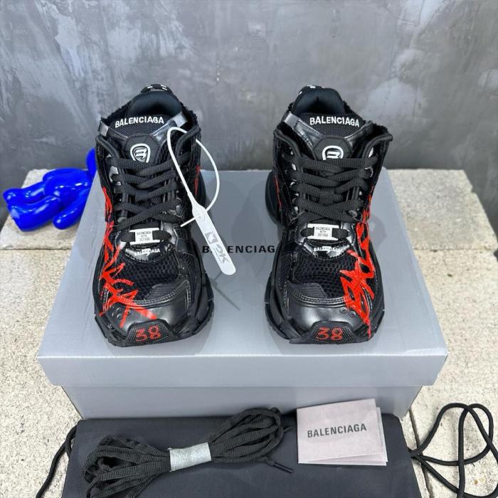 Balenciaga Runner Graffiti Black Red