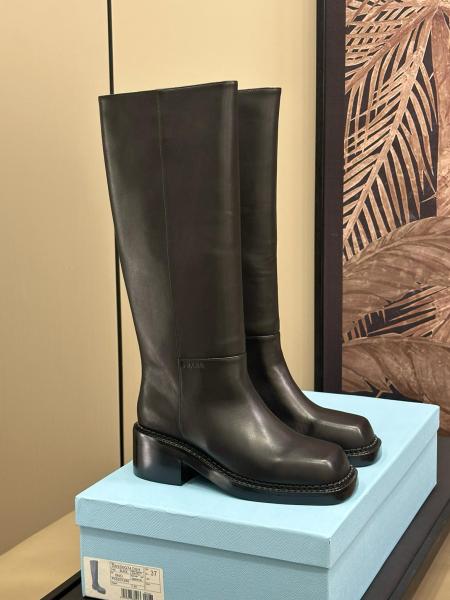 PRADA Knee-high Boots 5.5cm Women's Black