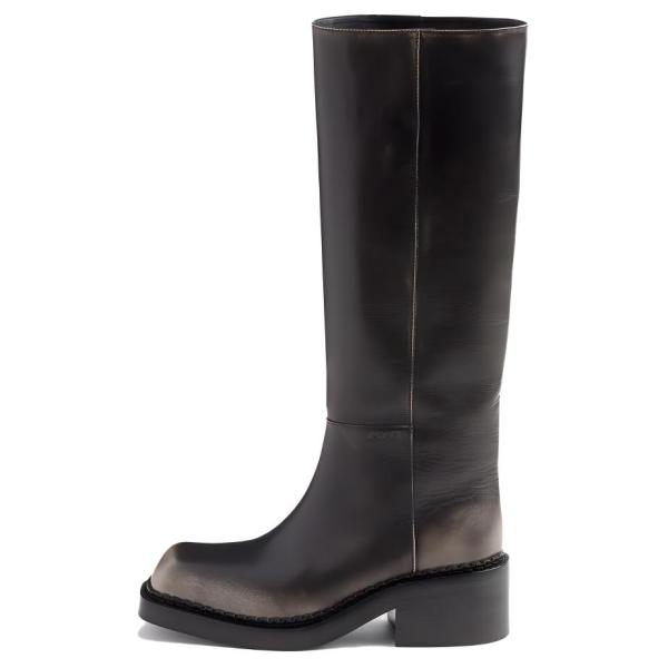 PRADA Knee-high Boots 5.5cm Women's Black