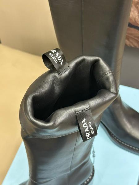 PRADA Knee-high Boots 5.5cm Women's Black