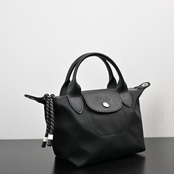 LONGCHAMP Le Pliage Energy Nylon Canvas Shoulder Bag, Crossbody Bag, Handbag Mini Women's Black 1500HSR001 size 17*10*14 cm