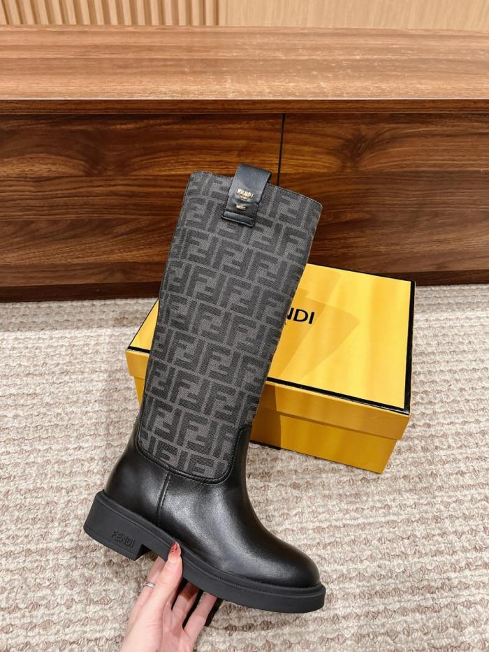 FENDI Filo Panelled Boots Women's
