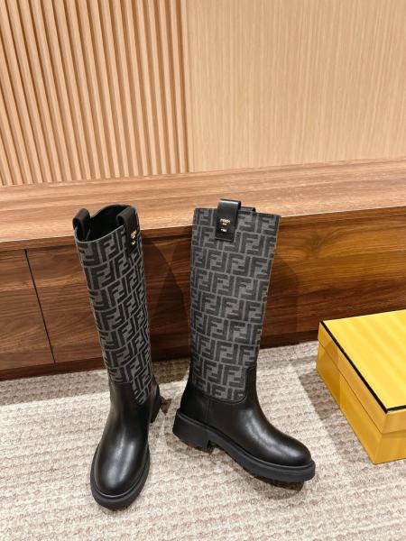 FENDI Filo Panelled Boots Women's