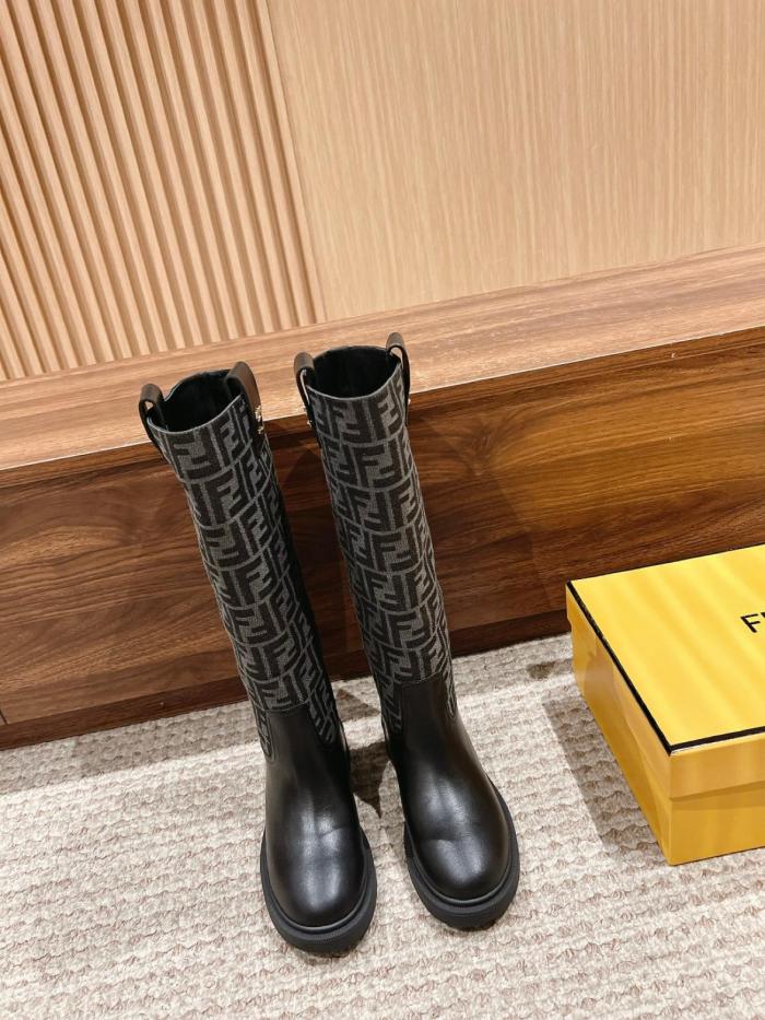 FENDI Filo Panelled Boots Women's