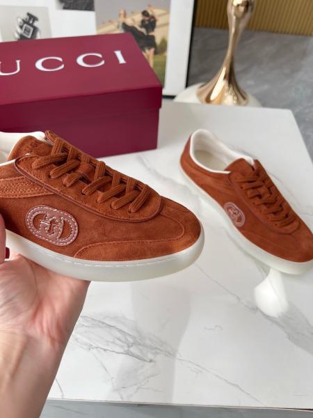 GUCCI G75 Low top Skateboard Shoes Men's Light Brown