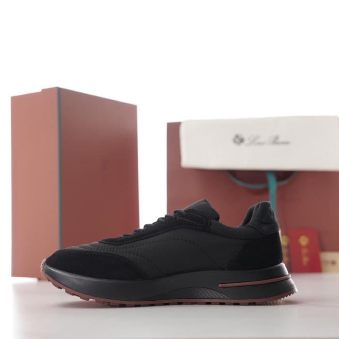 Loro Piana Week End Walk Low top Casual Shoes Men's Black