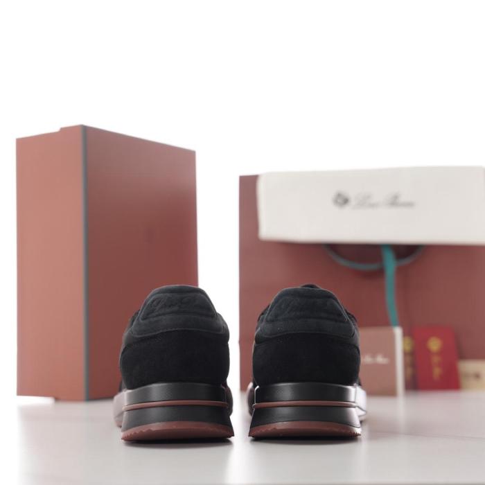 Loro Piana Week End Walk Low top Casual Shoes Men's Black