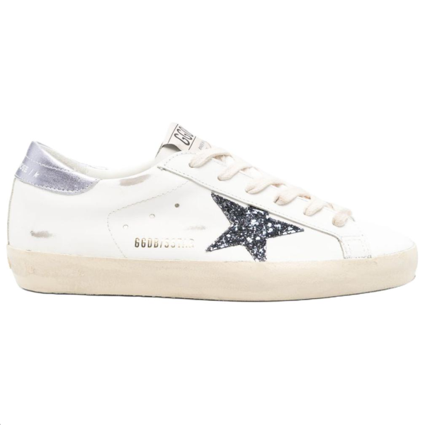 Golden Goose Super Star White Black Glicine