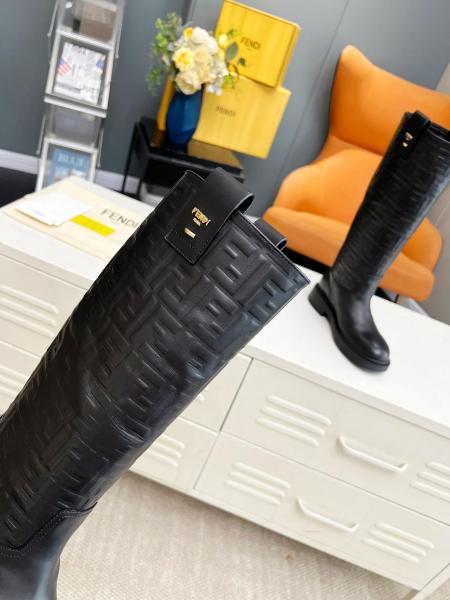 FENDI Filo Knee high Boots Women's Black