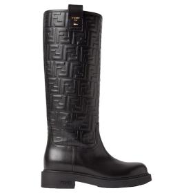 FENDI Filo Knee high Boots Women's Black