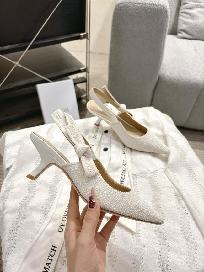 DIOR J'ADIOR High Heels Women's White Heel height 6.5cm