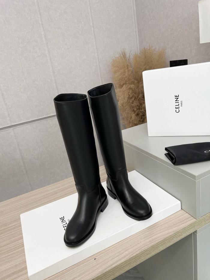 CELINE Anais Knee high Boots Women's Black