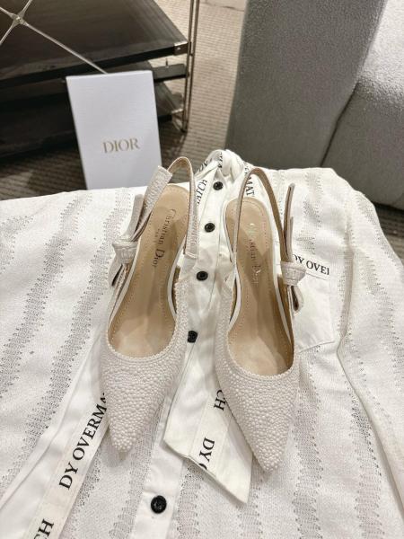 DIOR J'ADIOR High Heels Women's White Heel height 6.5cm