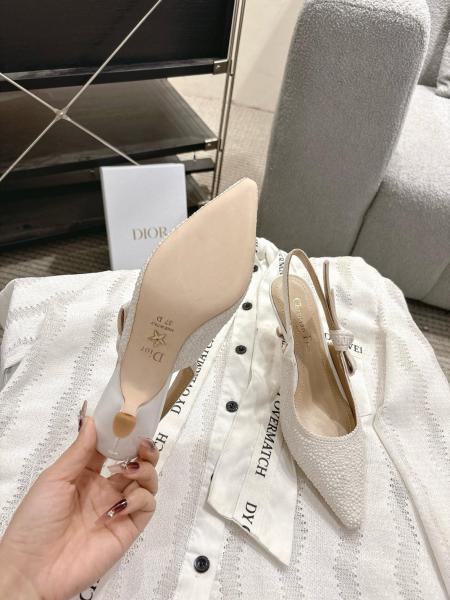 DIOR J'ADIOR High Heels Women's White Heel height 6.5cm