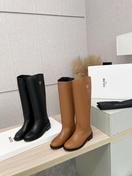 CELINE Anais Knee high Boots Women's Black