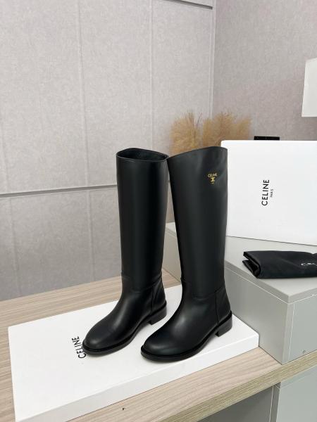 CELINE Anais Knee high Boots Women's Black