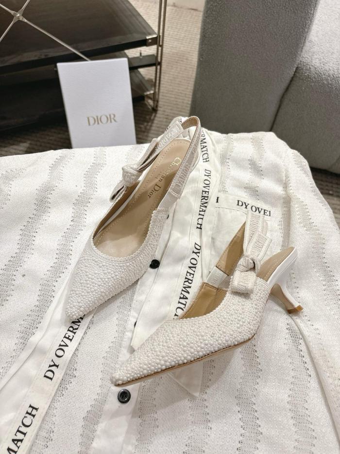 DIOR J'ADIOR High Heels Women's White Heel height 6.5cm
