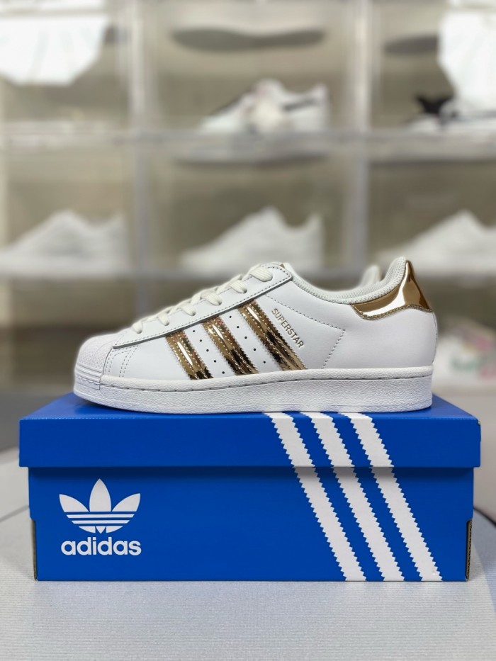 Adidas Superstar 'White Gold' Women's