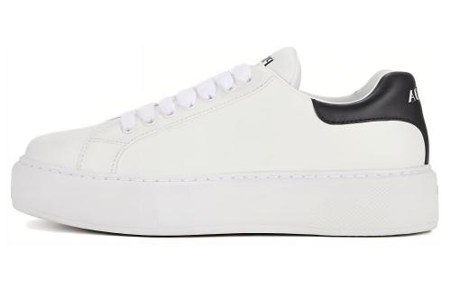 PRADA Leather Platform 'White Black'