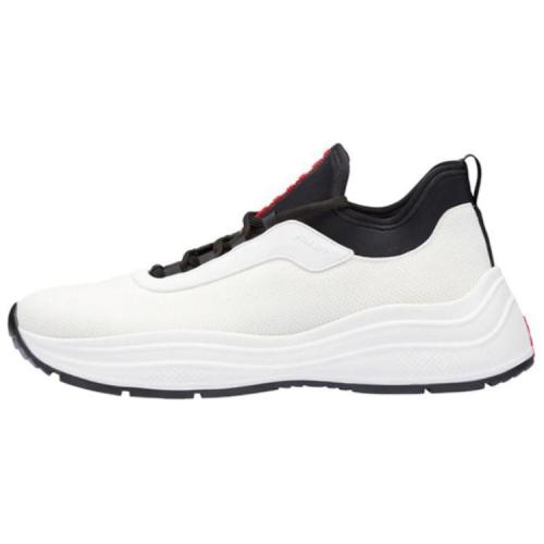 PRADA Shock Absorbers Low Top Sports Casual Shoes Men's White Black