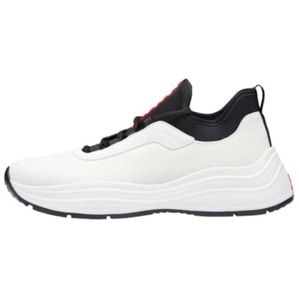 PRADA Shock Absorbers Low Top Sports Casual Shoes Men's White Black