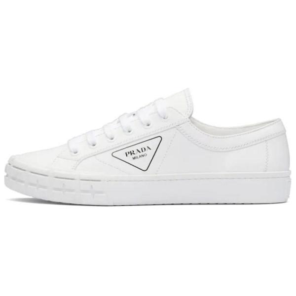 PRADA Cassetta Wheel Leather Low 'White'