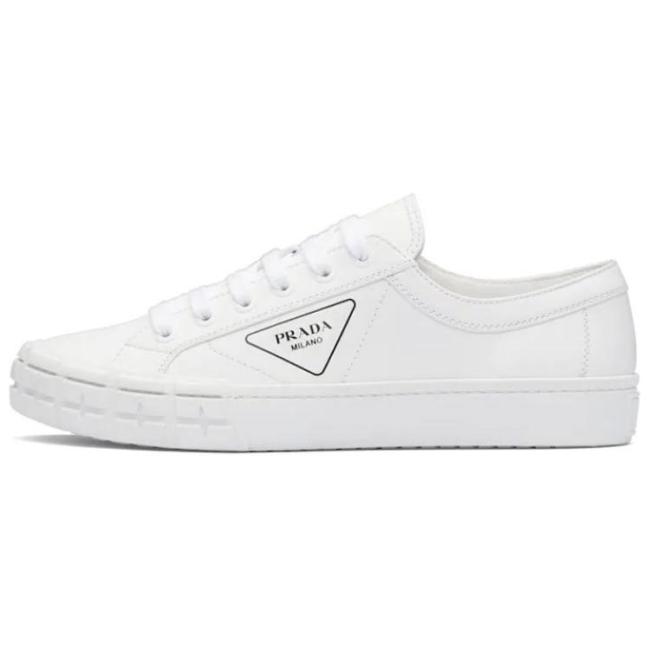 PRADA Cassetta Wheel Leather Low 'White'