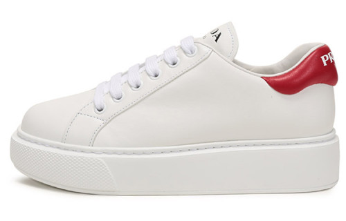 PRADA Low Top Skateboard Shoes Women's Pink White