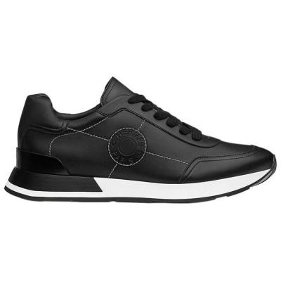 HERMES Drive Low Top Casual Shoes Men's Black