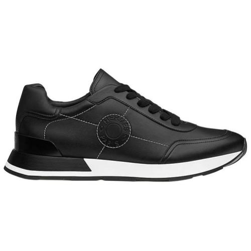HERMES Drive Low Top Casual Shoes Men's Black