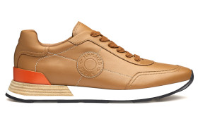 HERMES Drive Low-Top Casual Shoes Men's Brown