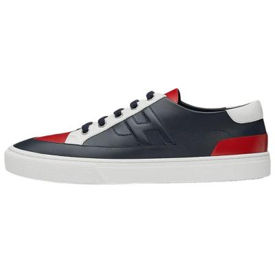 HERMES Deep Low Top Stylish Skateboarding Shoes Men's Black Red